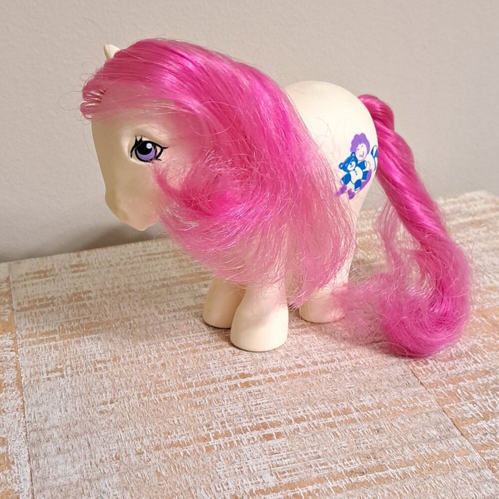 Vintage 1982 G1 My Little Pony LI'L TOT Doll Teddy Hasbro MLP Pink